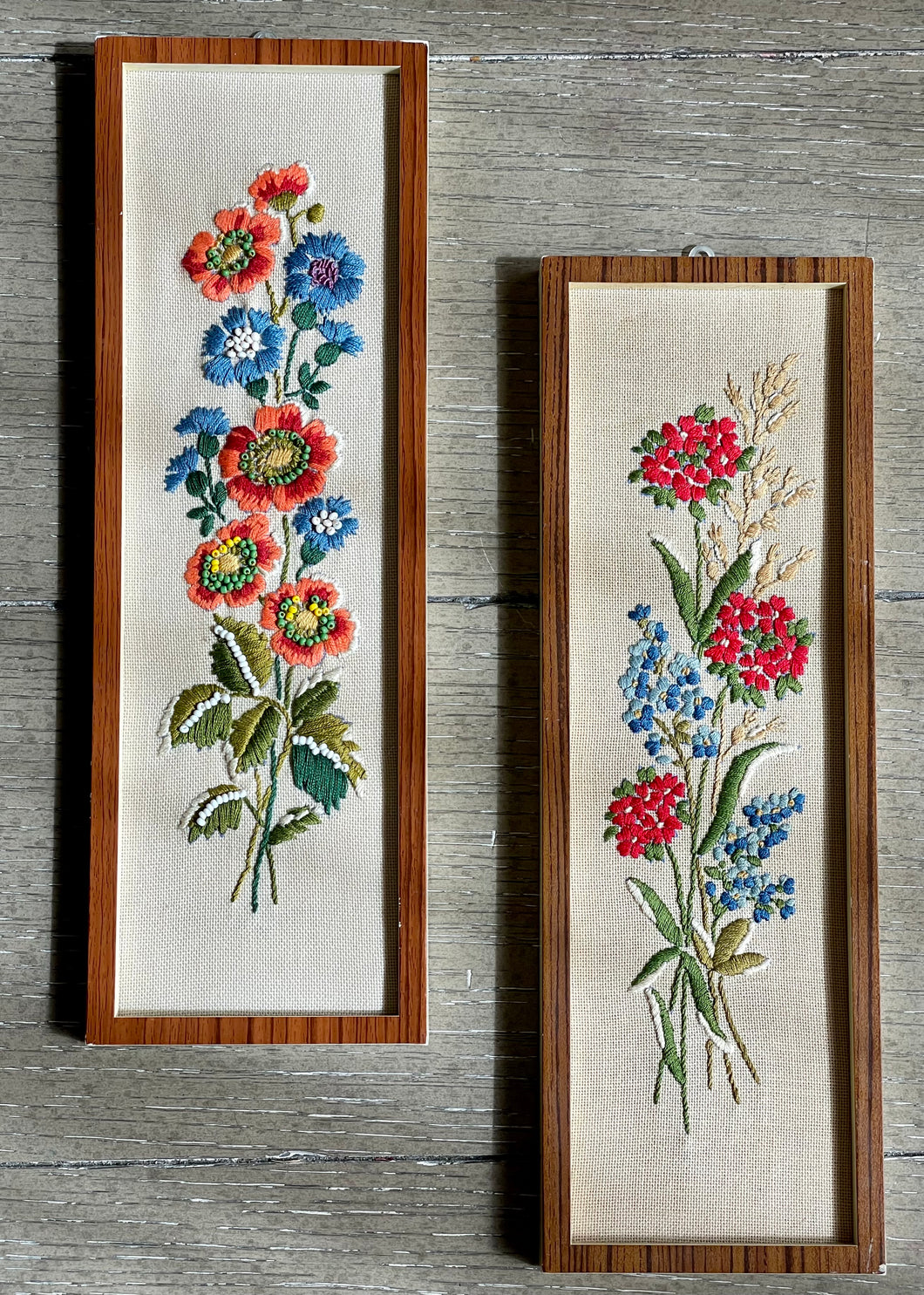 Embroidered Wall Art Set