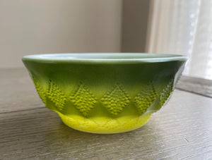 Fire King ‘Kimberly’ Bowl Green Ombré