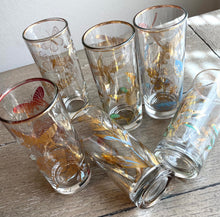 Load image into Gallery viewer, Vintage Botanical Tumblers with Caddy
