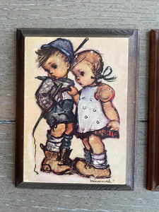Vintage Hummel Wall Plaque Set