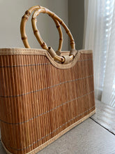 Load image into Gallery viewer, Handmade Vintage Bamboo Purse
