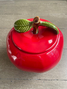 Red Apple Cookie Jar 1950's