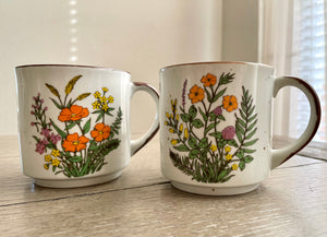 Hand-Painted Wildflower Mugs