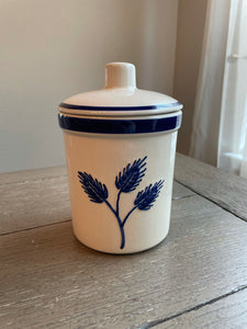 Vintage Canister with Wheat Design
