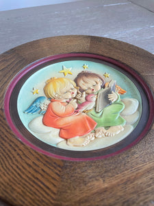 Christmas Wall Plaque, ‘Rejoice’ by Anri Company, 1980