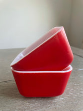Load image into Gallery viewer, 1950’s Red Pyrex ‘Refrigerator Dishes’
