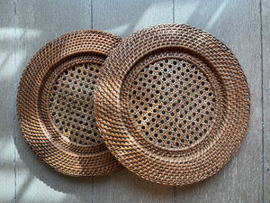 Wicker Charger Set