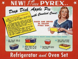 1950’s Red Pyrex ‘Refrigerator Dishes’