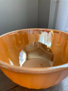 Fire King ‘Peach Lustre’ Mixing Bowl Set