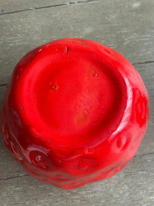 Medium Strawberry Cookie Jar by California Pottery